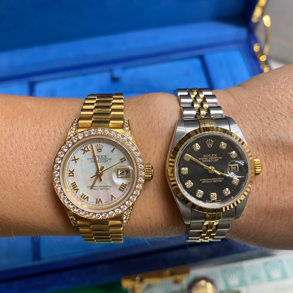 ROLEX 18k GOLD DIAMOND WATCH - Picture 13 of 16